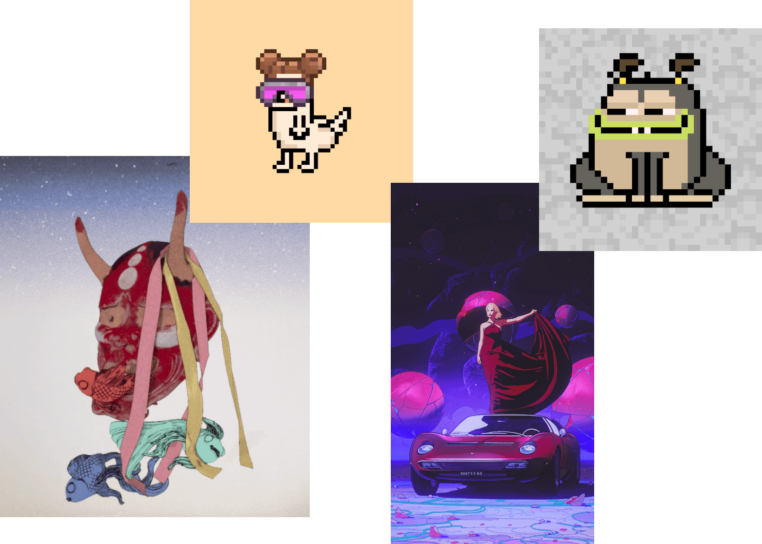 NFTs that were in the lucky bag
