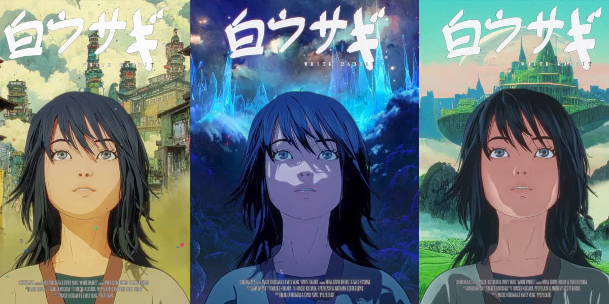 3 of the 5 posters for the Coinbase NFT launch